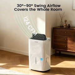 Waykar Energy Star Dehumidifier 150 Pint W/Pump for Home, Basement & Large Space