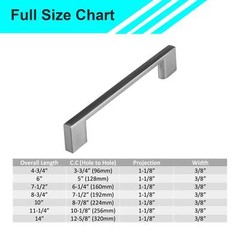 Brushed Nickel Modern Cabinet Handles Bar Pulls Kitchen Bathroom Drawer Hardware