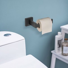 8.99 Lbs Modern Bathroom Wall Mount Towel Bar Set Stainless Steel Black