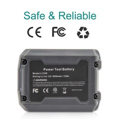 2X 6AH 12V Li-Ion Battery For RIDGID L1240 AC82048 R82048 R86048 130446011 US