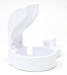 Oral B IO Brush + Head Holder round base wall mount countertop organizer White