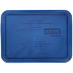 Pyrex 7210-PC-TR 3-Cup Translucent Marbled Blue Food Storage Lids (2 Pack)