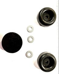 3 Black Rubber Bumper Air Compressor Feet 2.5″ Diameter Made in USA Vibration