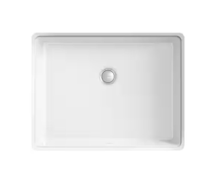 Kohler Verticyl 19.75 in. Undermount Rectangular Bathroom Sink White Vitreous Ch
