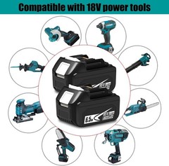 NEW 2Pack 6.5Ah 18V For Makita LXT Lithium-Ion BL1830 BL1850 BL1860 Tool Battery