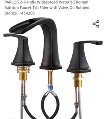 Paalos Wide-spread Bathtub Faucet Oil Rubbed Bronze