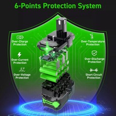 PACK For RYOBI 18V 8Ah 12Ah P108 High Capacity Battery 18Volt Li-Ion One Plus