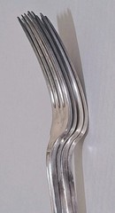 1847 Rogers Bros ANNIVERSARY International Silver Plate Flatware 4 Dinner Forks