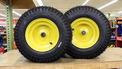 (Set of 2) 16×6.50-8 Tires & Wheels For John Deere Lawn Mower Riding Mower