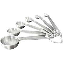Household Stainless Steel Measuring Spoon Six-piece Set Kitchen Cooking Tool