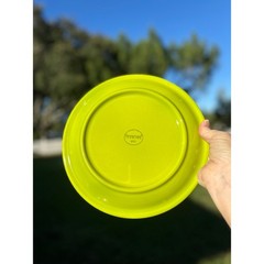 Set of 6 Syracuse China Cantina Lime Green 10.25″ Dinner Plates Wavy Pattern