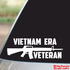 VIETNAM ERA VETERAN Vinyl Decal Sticker Car Window Bumper US Military Combat War