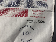 Flag of Honor 10th Anniversary 9/11 Memorial American Flag Tribute Banner USA