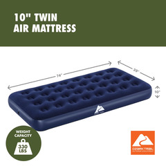 Twin Air Mattress, 10 Inch Air Bed, Inflatable Air Mattress, Blow up Mattress wi