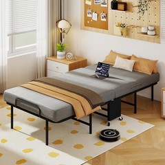 Portable 31″ 38″ Rollaway Bed Folding Bed with Foam Mattress for Adults & Guest