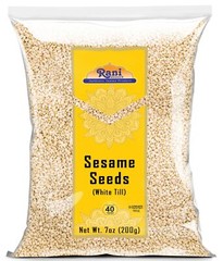 Rani Sesame Seeds Whole White, Hulled (Till) 7oz (200gm)