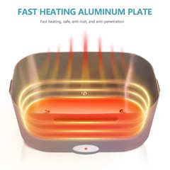 1.5L Electric Heating Lunch Box Portable for Car Office Food Warmer Container US