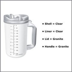 Whirley-DrinkWorks! Reusable Insulated Drinking Mug Clear Plastic 20 oz.