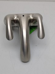 Glacier Bay Builders 4 in. Centerset Low-Arc Bathroom Faucet in Brushed Nickel