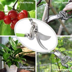 WORKPRO 2 Piece Pruning Shears Set Drop Forged With Carbon Steel Straight Blade
