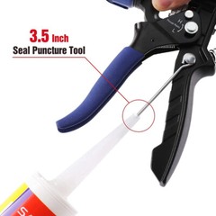 WORKPRO Caulking Gun Smooth Round Rod Adjustable Thrust Ratio Hand Silicone Gun