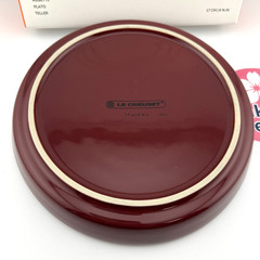 Le Creuset Neo Round Plate 17cm Garnet (Rhone) Japonesque Stoneware Japan New