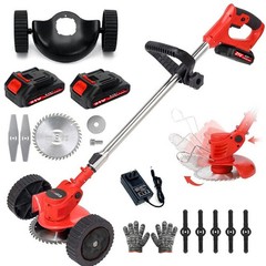 Cordless Electric Weed Lawn Eater Edger Yard Grass String Trimmer Cutter mower