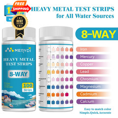Heavy Metals Water Test Strips (8 Tests) – 100ct Home Testing Kit for…