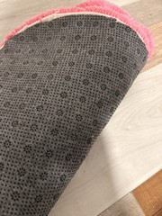 Pink Money Bag Door Mat, Non-Slip Backing, Polyester, 24 x 20 in CUSTOM MADE