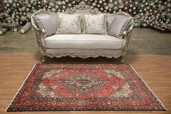 Exquisite Traditional Floral Area Rug 5×6 Hand-knotted Wool Carpet for Any Room