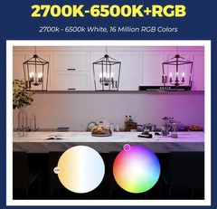 Lightinginside E12 Smart Light Bulb 60W Alexa Google SmartLife No Hub Required