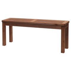 1 PCS 40inch Outdoor Wooden Porch Bench Garden Furniture for Backyard Seat