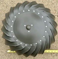 Roof Vent Wind Turbine 12in Brown Aluminum Whirlybird Attic Exhaust Fan NOS IOB