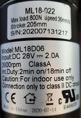 Mulin Electric Motor Actuator – ML18-022 Power Recliner Motor