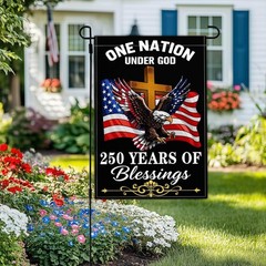 250 Year American Anniversary Garden Flag 250th Anniversary USA Flag Patriotic 4