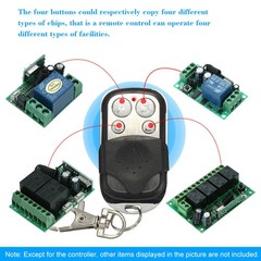 Electric Gate Garage Door Opener Key 433mhz Universal Cloning Remote Control Fob