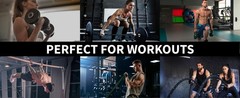 Workout Grips for Weight Lifting – Non-Slip Gym Grips, Hand Grips for