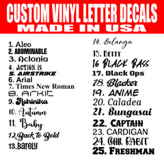 Custom Personalized Vinyl Decal Sticker Lettering Name Car Window Tumbler Text
