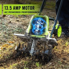 STEELITE 16″ Corded Electric Tiller 13.5 Amp Garden Cultivator Soil Prep