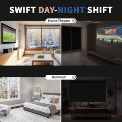 ColourTree Cordless Blackout Roller Shades, Thermal Insulated, UV Protection