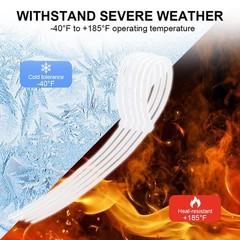 12 Inch Zip Cable Ties (100 Pieces), Self-Locking 12″ White