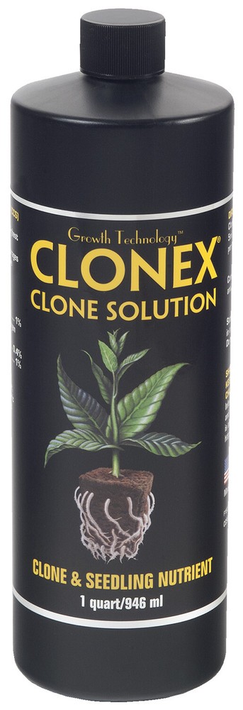 HydroDynamics Clonex Clone Solution – Clone & Seedling Nutrient, 1 Quart