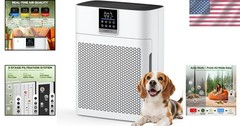 Silent Touch Control HEPA Air Purifier with Essential Oil Diffuser – Large Rooms