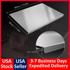 304 Stainless Steel Chopping Board Large with Lid Non Slip for Kitchen Counter