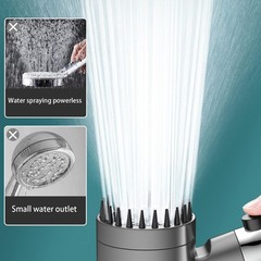 High Pressure Shower Head, Handheld shower head with 5 Filters,1.5m hose