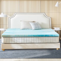 HOMEFLA Memory Foam Mattress Topper Full Size Bed Comfort Body Support
