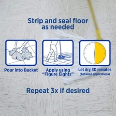 ZEP 1 Gal High Traffic Floor Polish High Gloss Floor Finish for Vinyl Tile