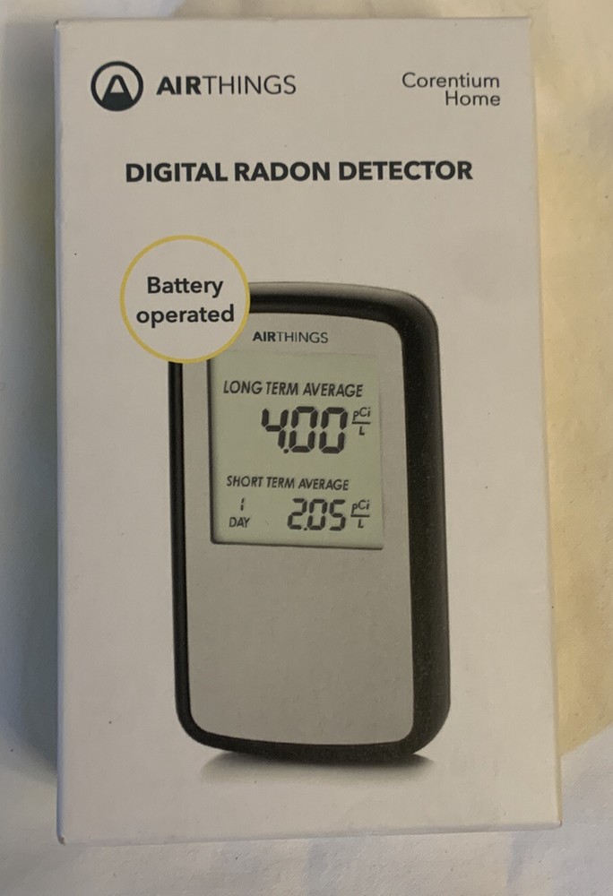 Corentium 223 Radon Detector Airthings Portable Lightweight Battery Operated New