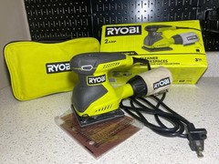 Ryobi 2 Amp Corded 1/4 Sheet Sander S652DGK with Case