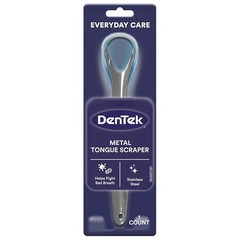 DenTek Metal Tongue Scraper for Better Oral Health – 1 Count (Pack of 1)